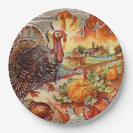 Prato De Papel Placa de Papel Feriado de Peru para Ação de Graças