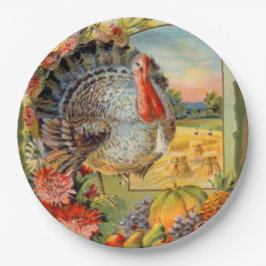 Prato De Papel Placa de Papel Feriado de Peru para Ação de Graças