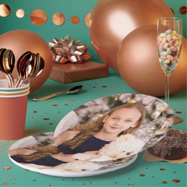 Prato De Papel Placa de papel fotográfico personalizada (Múltiplo)