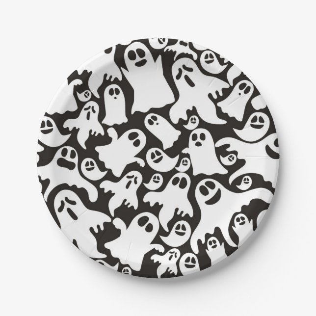 Prato De Papel Placa de papel Halloween (Frente)