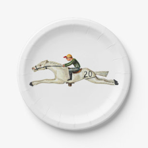 PRATO DE PAPEL PLACA DE PAPEL HORSE RACE