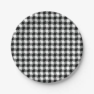 Prato De Papel Placa de papel houndstooth