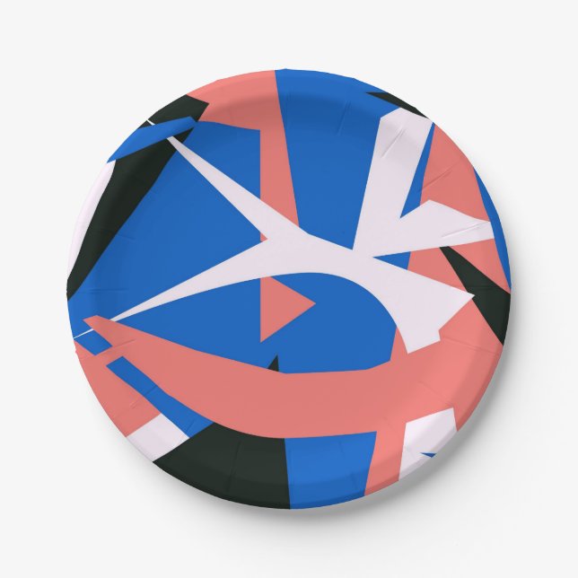 Prato De Papel Placa de papel inspirada por Matisse (Frente)