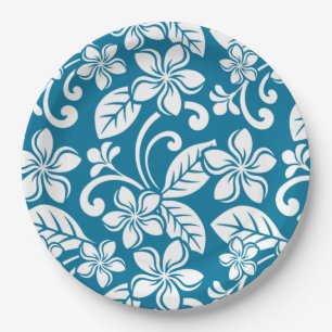 Prato De Papel Placa de papel ISLAND PLUMERIA (CARIBE AZUL)