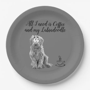 Prato De Papel Placa de papel Labradoodle