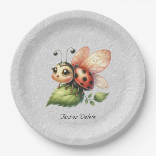 Prato De Papel Placa de Papel Ladybug