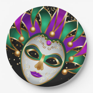 Prato De Papel Placa de Papel Mardi Gras