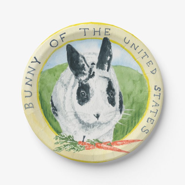 Prato De Papel Placa de papel Marlon Bundo Birthday (Frente)