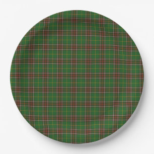 Prato De Papel Placa de papel Newfound xadrez de Tartan
