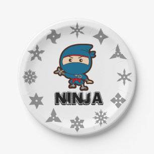 Prato De Papel Placa de papel Ninja Boy