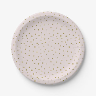 Prato De Papel Placa de papel padrão do Bolinhas para de Mod Dou