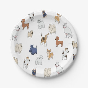 Prato De Papel Placa de papel para cães