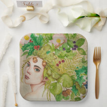 Placa de papel para fadas