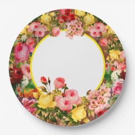 Prato De Papel Placa de papel para Flores de Cerca de País