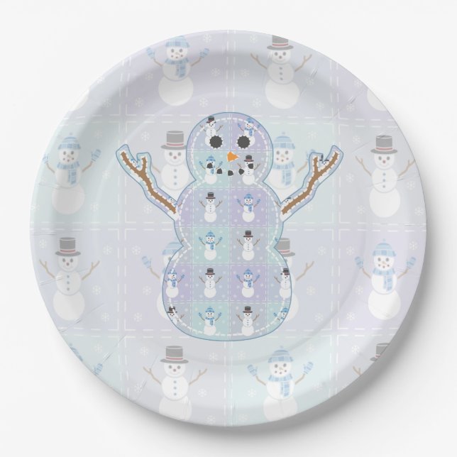 Prato De Papel Placa de papel para iluminação de inverno (Frente)