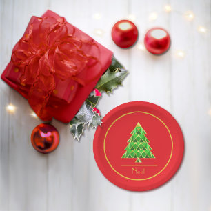 Prato De Papel Placa de papel para Noel Joyoux