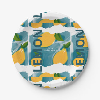Prato De Papel Placa de papel para o partido - LEMON o dia todo