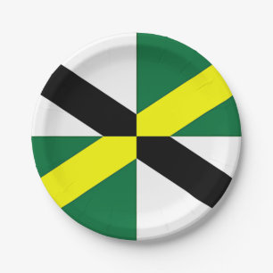 Prato De Papel Placa de papel Patriótica com bandeira de Montere