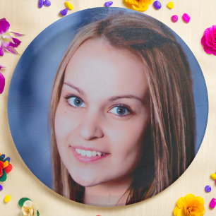 Prato De Papel Placa de papel personalizada de foto simples