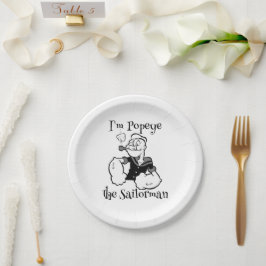 Prato De Papel Placa de Papel Popeye