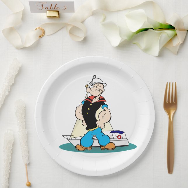 Prato De Papel Placa de Papel Popeye (Casamento)