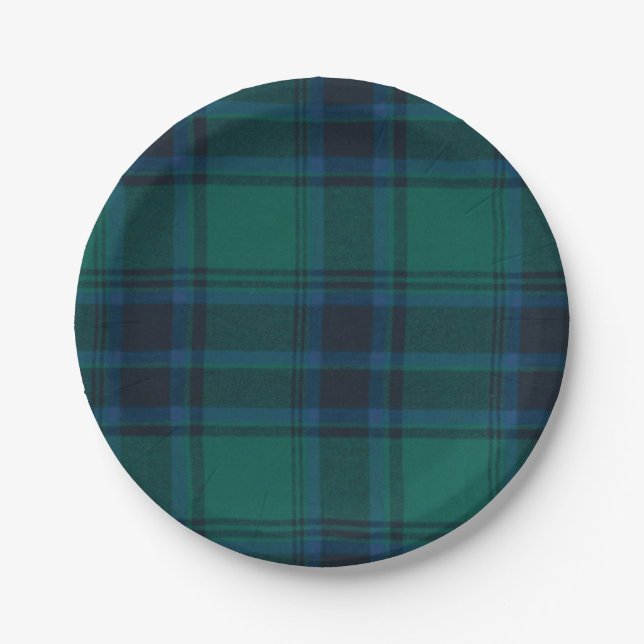 Prato De Papel Placa de papel Tartan (Frente)