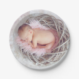 Prato De Papel Placa de papel temática para bebês