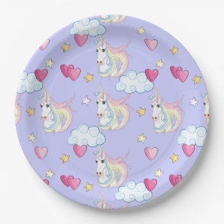 Prato De Papel Placa de papel Unicorn