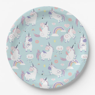 Prato De Papel Placa de Papel Unicorns