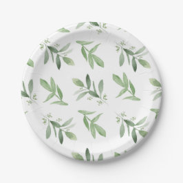 Prato De Papel Placa de papel - verde