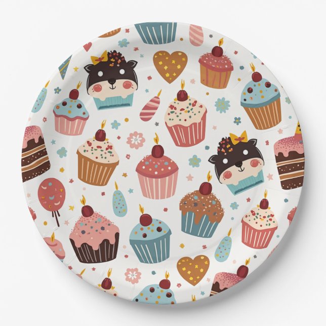 Prato De Papel placa de partido (Frente)