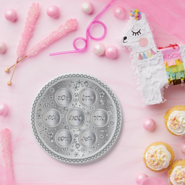 Prato De Papel Placa de vedação prateada (Festa)