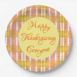 Prato De Papel Placa do Partido de Ação de Graças da Xadrez bonit