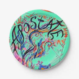 Prato De Papel Placa Jante de Desenho Colorida de Portas Livres A