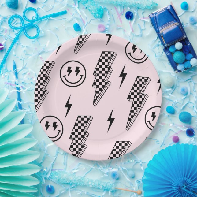 Prato De Papel Placa Verificadora Rock n Roll (Festa)