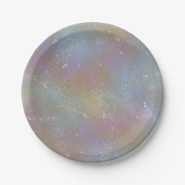 Prato De Papel Placas Arco-Íris Holográficas