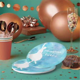 Prato De Papel Placas azuis para Festa de aniversário de lodo