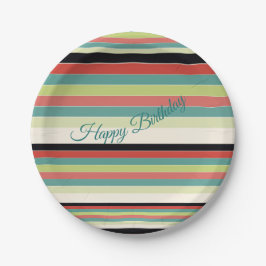 Prato De Papel Placas bonito de Festa de aniversário de faixa