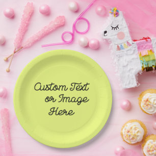 Prato De Papel Placas de Aniversário Personalizadas - Forneciment