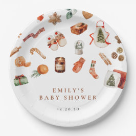 Prato De Papel Placas de Chá de fraldas de Natal de inverno