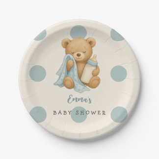 Prato De Papel Placas de Chá de fraldas de Urso de Teddy