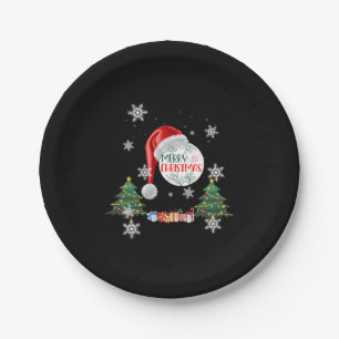 Prato De Papel Placas de Coleção de Neve Feliz de Natal