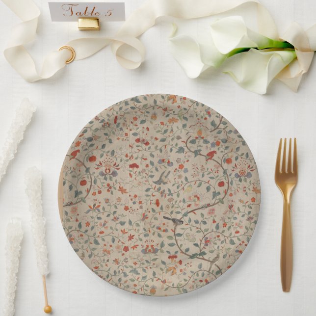 Prato De Papel Placas de design de impressão (Casamento)