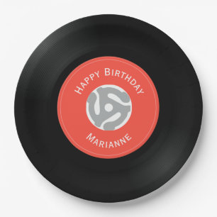 Prato De Papel Placas de Design de vinil Records