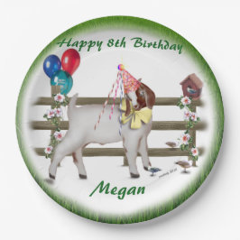 Prato De Papel Placas de Festa de aniversário do Tema de Caprinos