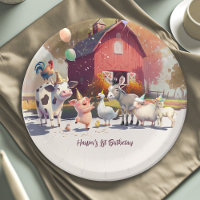 Placas de Festa de aniversário para animais de cri