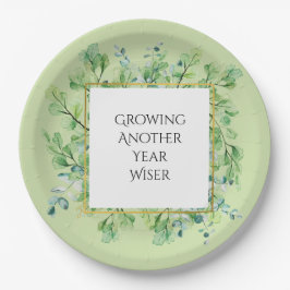 Prato De Papel Placas de Festa de aniversário Personalizadas Eleg