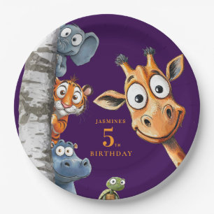 Prato De Papel Placas de Festa de aniversário personalizadas para