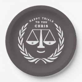 Prato De Papel Placas de Festa de formatura da Faculdade de Direi