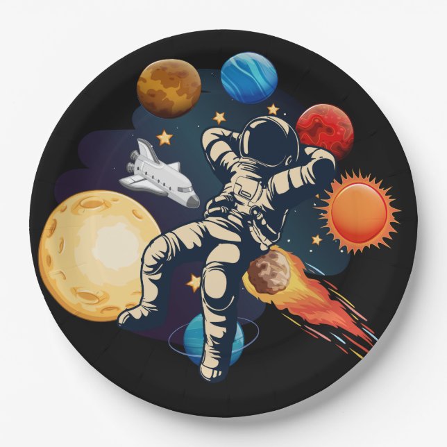 Prato De Papel placas de festa infantil: GeronimoH (Frente)